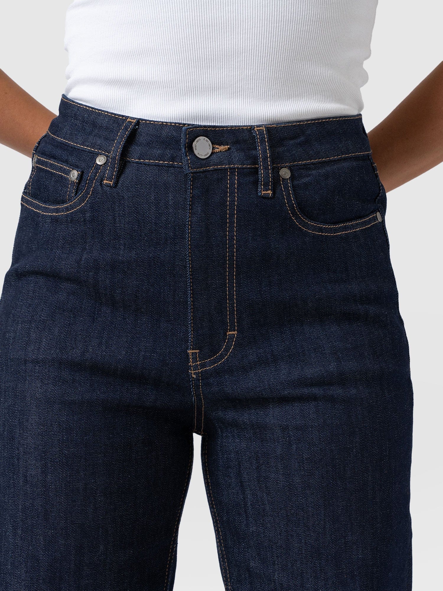 Wide Leg Flare Stretch Jeans Ingido Blue - Women's Jeans | Saint + Sofia® US